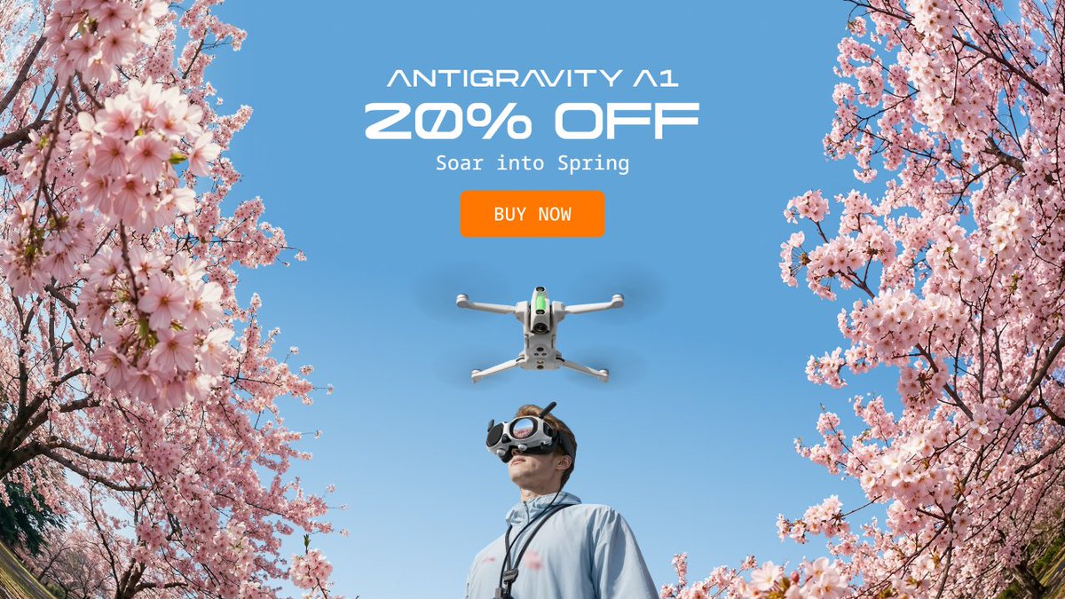 teslaownersSV's tweet photo. Spring Sale – @Antigravity_HQ A1 is at its biggest discount ever, 20% off for a limited time!

🔥 Incredible 8k footage
🌎 Full 360 video
🪶 Just 249 Grams

Order yours 👉🏼 https://t.co/HDofk20sCV