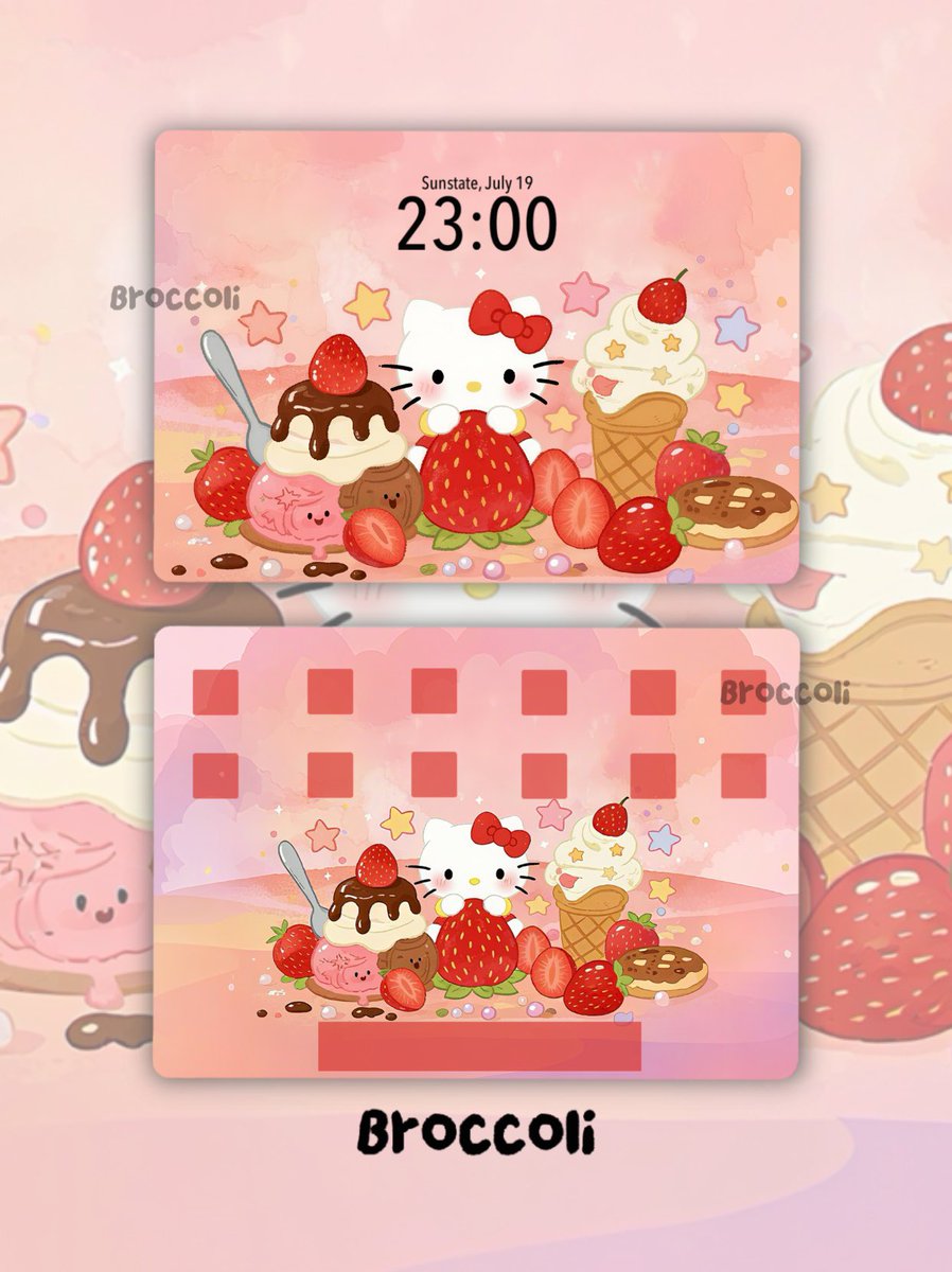 loooovepo's tweet image. Strawberry-ice-cream