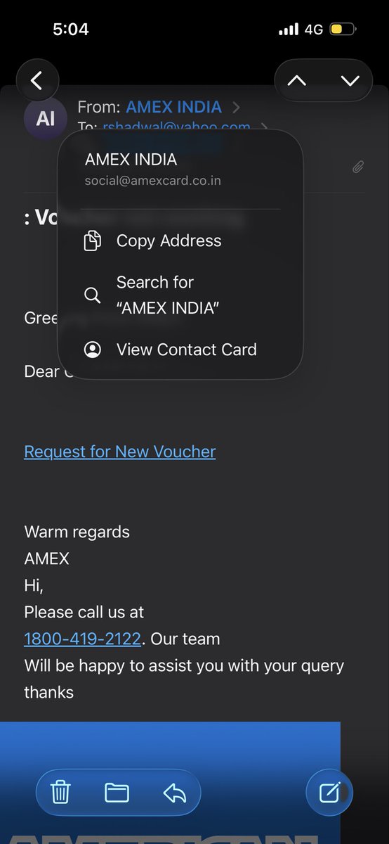 rshadwal's tweet photo. Hi @AmexIndia is this your mail id? https://t.co/MuQg4nxTfQ