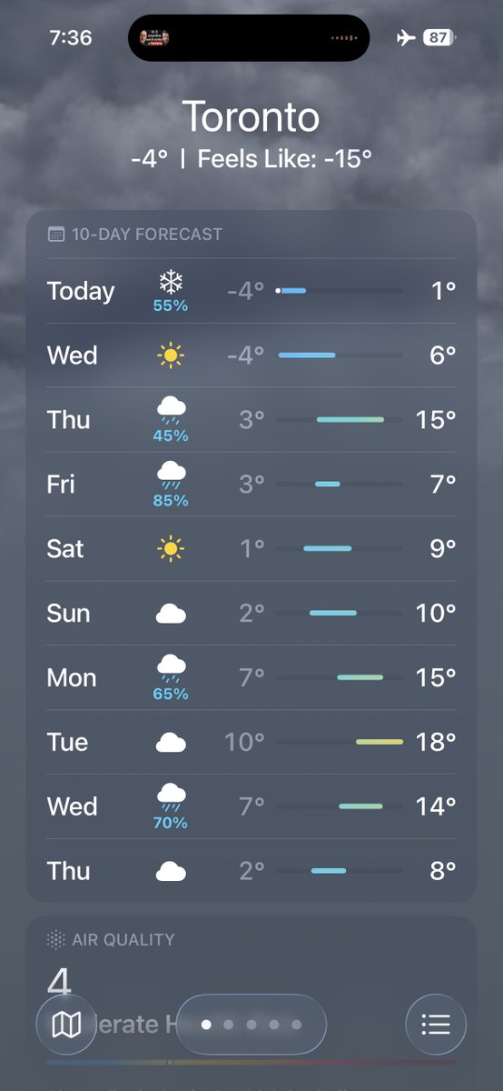 Toronto is the stupidest place on earth for weather over the last 6 months. We’re already on our third or fourth winter at this point.