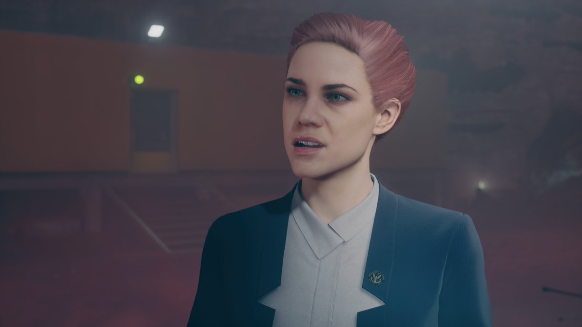 tamago_gamer's tweet image. フリプで貰えたのが全部入りの完全版だったので間を開けずにDLCも開始したけど、ちゃんと本編の後日談になっていて局長としての責務を受け入れたジェシーの姿が見れるのが良い
髪型はデフォの方が好みだけどせっかくだからクリア後に手に入れた局長スタイルにして雰囲気に浸ってる　#Control