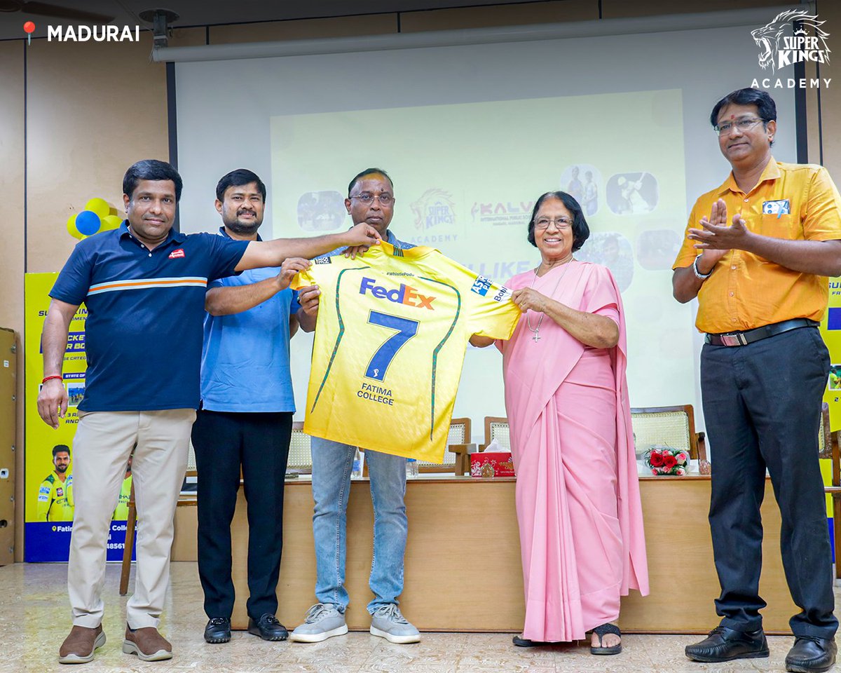 SuperKingsAcad's tweet image. Second centre in #Madurai 💛

Glimpses from the opening ceremony as #SuperKingsAcademy continues its presence in the city

Join the #SummerCamp at Fatima Women’s College 📍

#TrainLikeASuperKing #SKAMadurai
