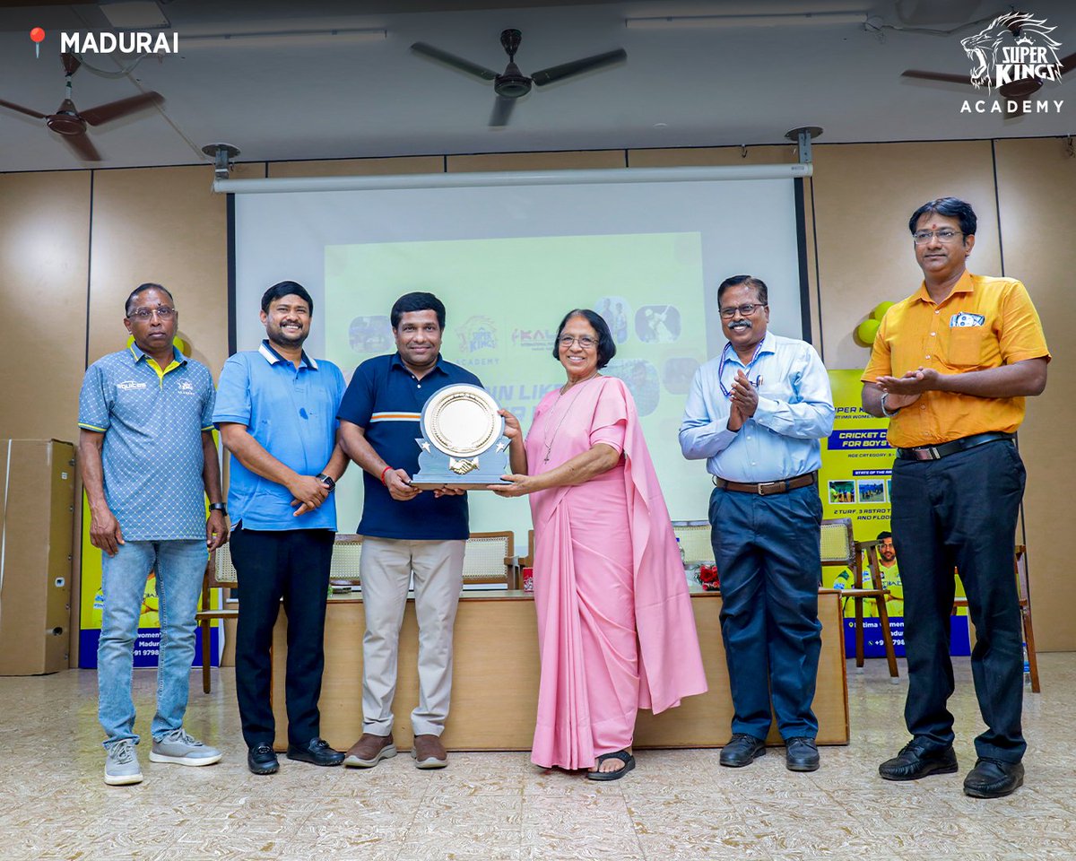 SuperKingsAcad's tweet image. Second centre in #Madurai 💛

Glimpses from the opening ceremony as #SuperKingsAcademy continues its presence in the city

Join the #SummerCamp at Fatima Women’s College 📍

#TrainLikeASuperKing #SKAMadurai