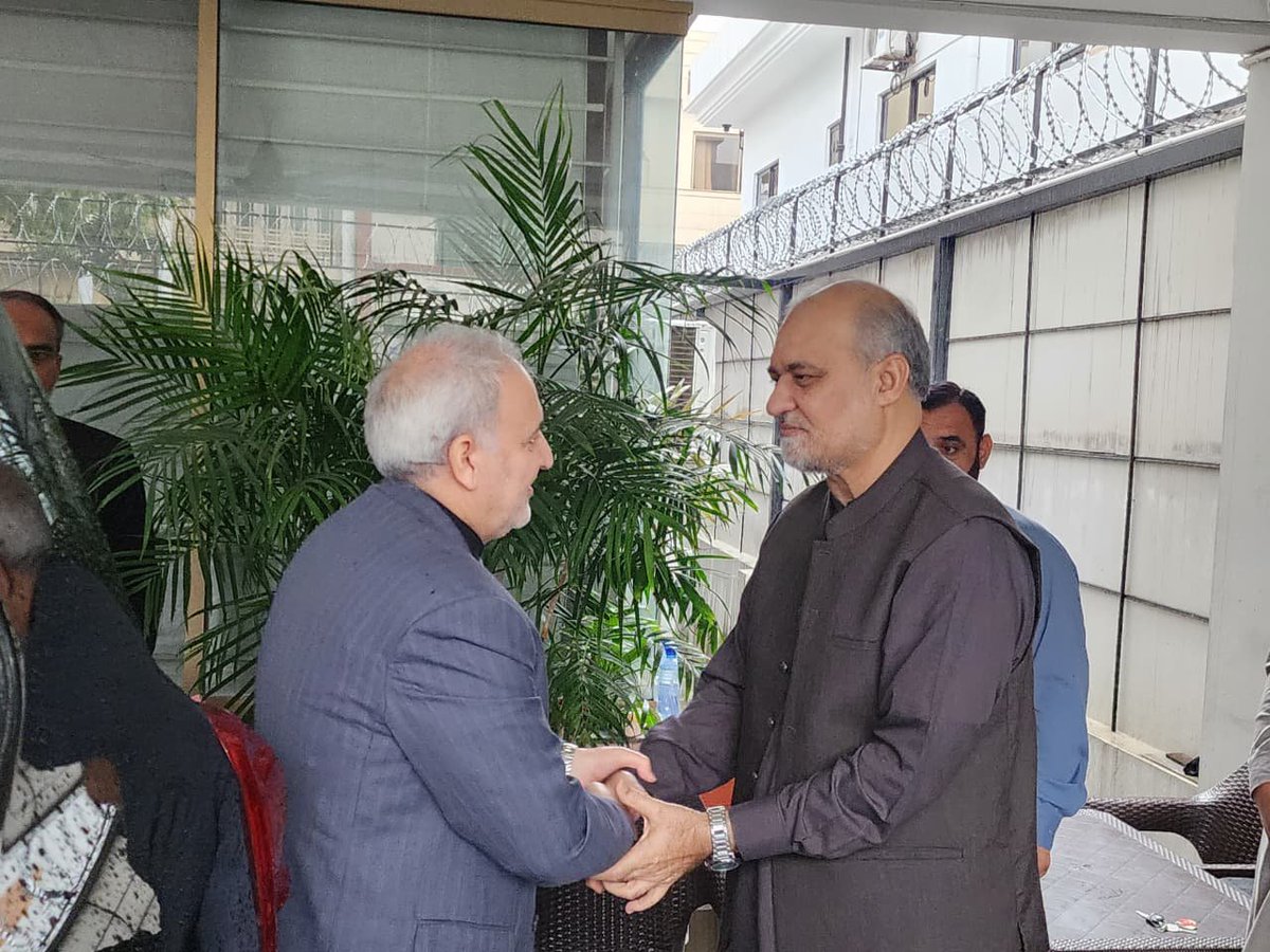 JIPOfficial's tweet photo. .@IranAmbPak called on Ameer JIP @NaeemRehmanEngr, H.E. Reza Amiri Moghadam thanked people of Pakistan & JIP for their clear stance and support for Iran. 

Ameer JIP paid tribute to the courage and resilience of #Iran and reiterated support & solidarity with Iranian brethren in this difficult time, emphasizing unity and solidarity among Muslims.
@IraninIslamabad