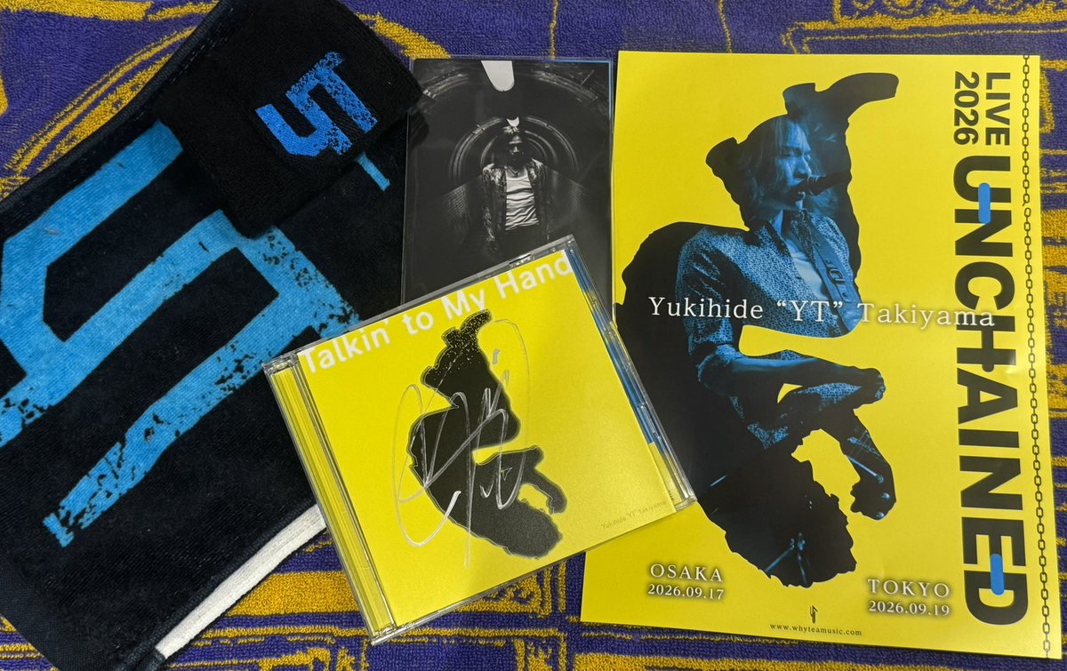 kh_warriors721's tweet image. YTさんのNewアルバム「Talkin' to My Hand」リリース記念イベントに行ってきました🎸   ソロLIVEの告知もありましたよ✨  タワレコ渋谷にも寄ってきました！

#YUKIHIDEYTTAKIYAMA 
#YT
#TalkintoMyHand