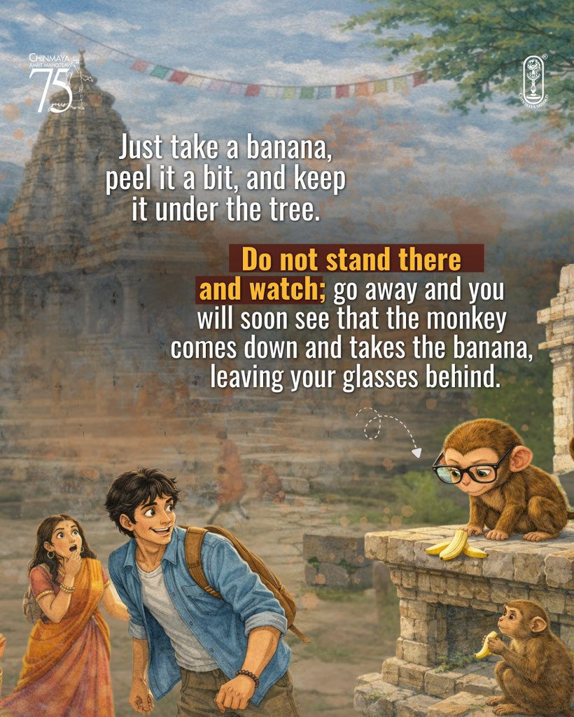 Chinmayananda's tweet image. You are not your mind. But have you ever tried going beyond it? Swipe to read what Gurudev’s advice is to go beyond the mind! 

#trainyourmind #bhagavatgita #mentalstrength #quotestolivebyforever #mindcontrol 
#mentalclarity #swamichinmayananda #chinmayamission