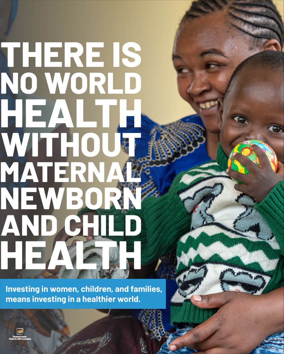 EGPAF's tweet photo. This #WorldHealthDay, we are calling on leaders to invest in maternal, newborn, and child health and stop these preventable deaths. By funding MNCH programs, women, children, and families get the essential care they need to thrive.   

There is no world health without #MNCH. https://t.co/ZweO5eZYiy