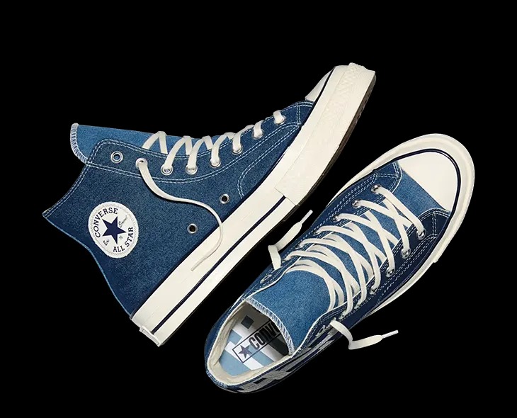 designscene's tweet image. Converse x Eric Emanuel Chuck 70 Denim Releases Today - See more here: designscene.net/2026/04/eric-e…

#Converse and #EricEmanuel return with a new iteration of the Chuck 70, introducing a denim-focused update to the classic basketball silhouette. The collaboration continues a shared