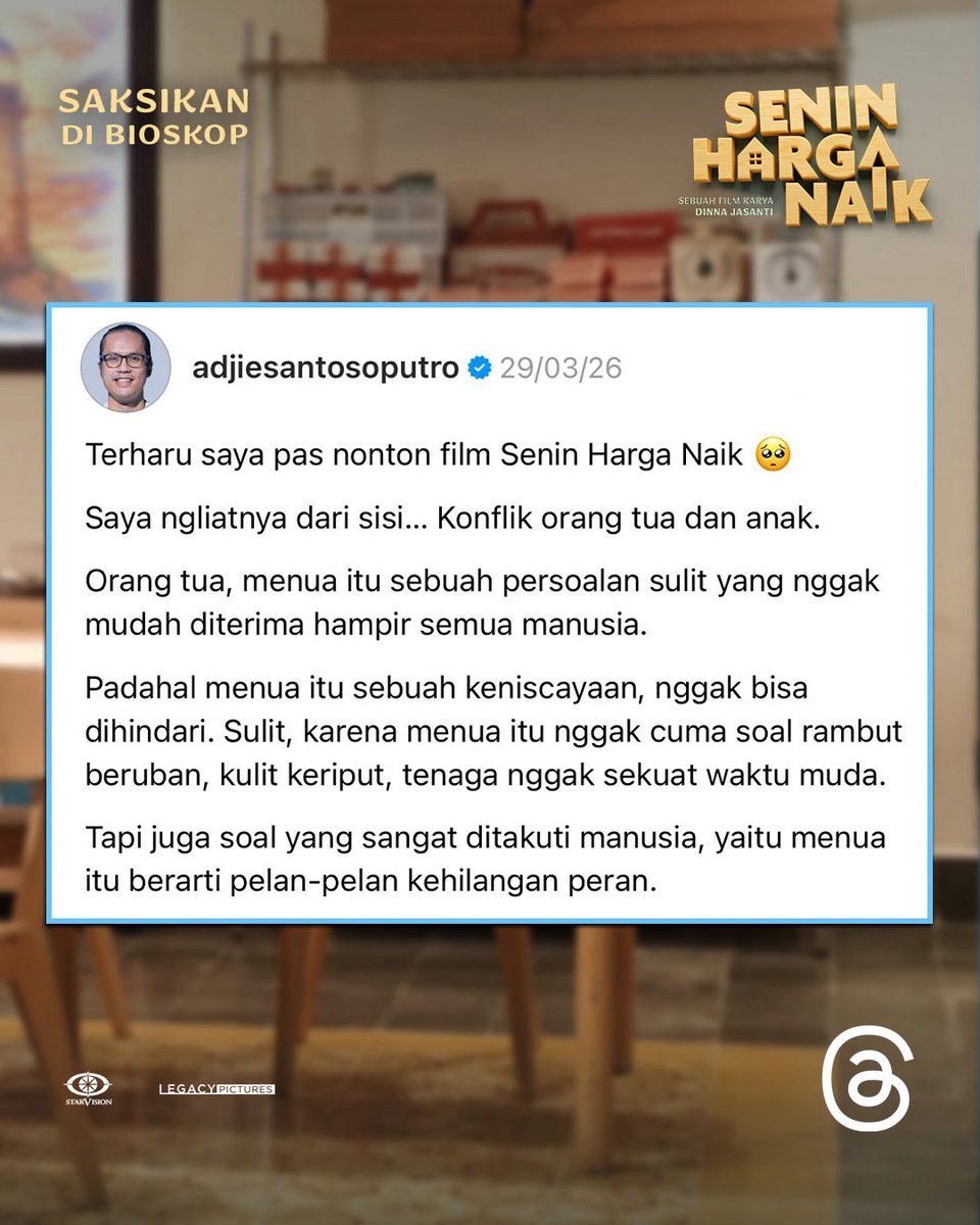 FILM SENIN HARGA NAIK DI BIOSKOP! tweet media