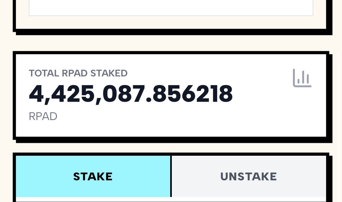 reactpad's tweet photo. staking just keeps climbing ⚡️

now over 4.4M $RPAD staked — more than 40% of total supply locked.

this isn’t speculation.
this is long-term alignment with the protocol.

reactpad holders are choosing to stay in. https://t.co/CZXLz6XfTN