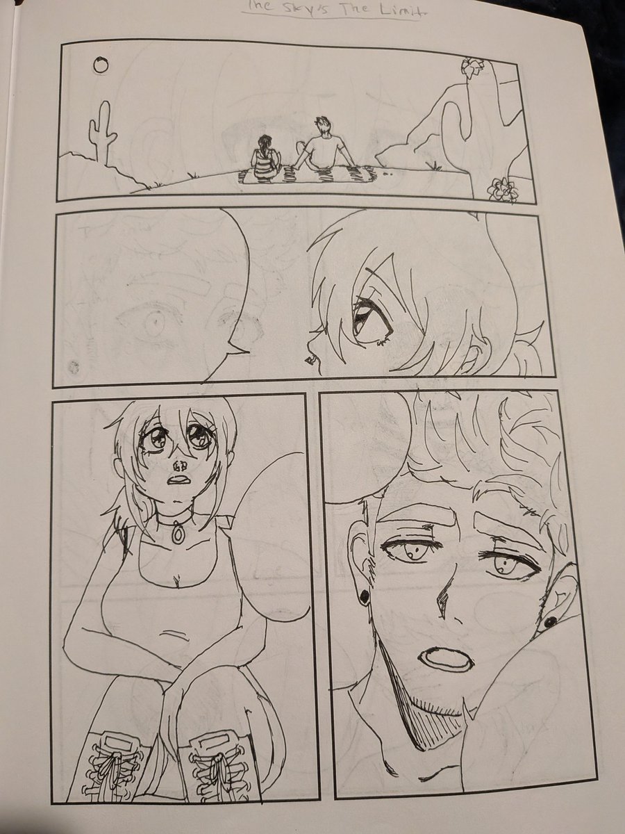 Galacticspud's tweet photo. Woe, older comic pages I did for that two week comic making class be upon ye
(Part 1)
#tstlcomic #theskysthelimit #victoralvarez #ramonawinters #originalcharacters https://t.co/LXHl4WG2Eq