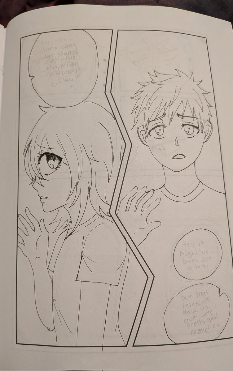 Galacticspud's tweet photo. Woe, older comic pages I did for that two week comic making class be upon ye
(Part 1)
#tstlcomic #theskysthelimit #victoralvarez #ramonawinters #originalcharacters https://t.co/LXHl4WG2Eq