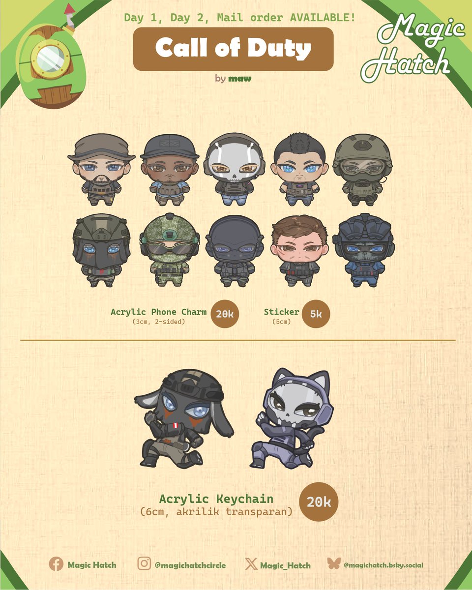 Magic_Hatch's tweet image. #catalog #comipara6 #comifuro22 #preorder #catalogpreorder #callofduty #stardewvalley #baldursgate3 #bg3