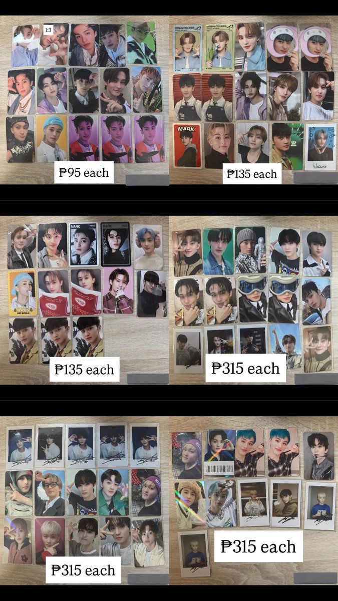 . ݁˖ ⋆ wts lfb nct dream 127 dream ph ⋆˚. . ݁

✿ 8 to push.
ꕀ price in pic + isf tbf.
✿ dop payo or 3 days.
ꕀ feta after ship out.

𖥻 mark lee mixed cards pout noot noot peace heart ube one piece bandana bread horanghae the firstfruit solo sanrio melody