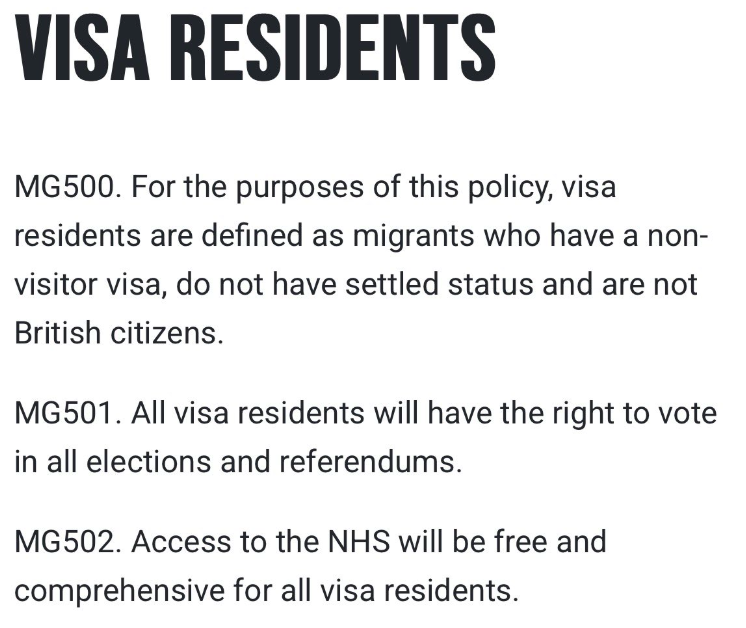 MG 500/1/2 - Additionally, all of above will also be allowed to vote in elections and use the NHS from day one of arriving in this country. This is, of course, despite never having paid in a penny.