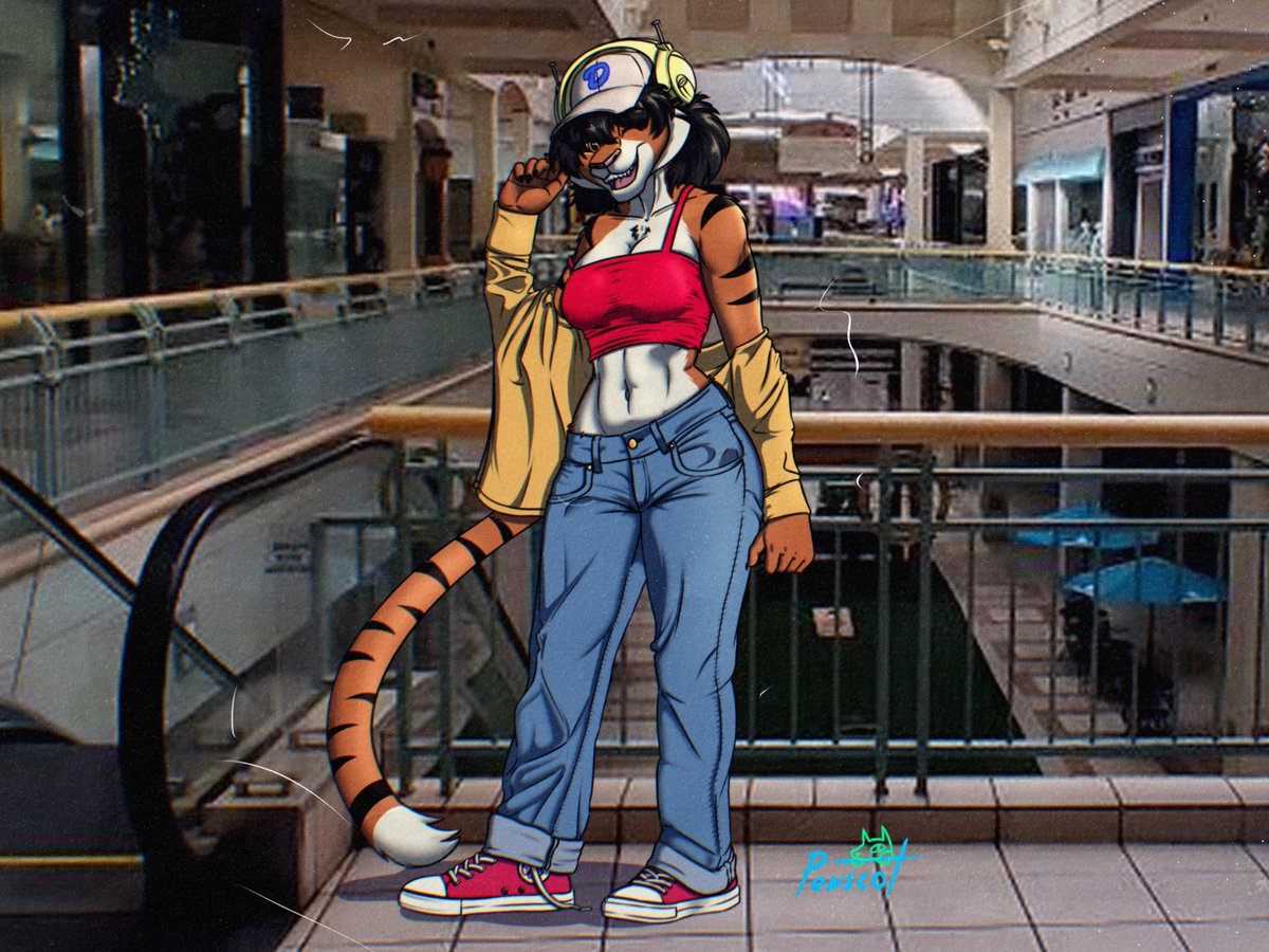 Jackie lowkey vibin at the mall