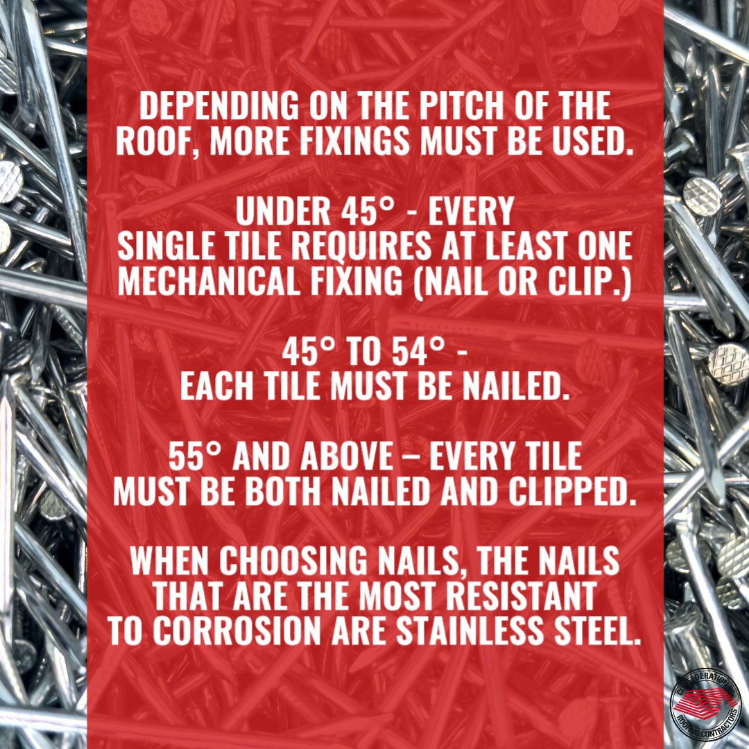 corc101's tweet photo. 𝗙𝗜𝗫𝗜𝗡𝗚 𝗔𝗡𝗗 𝗡𝗔𝗜𝗟𝗜𝗡𝗚 𝗧𝗜𝗟𝗘𝗦 𝗧𝗢 𝗔 𝗥𝗢𝗢𝗙 🔨🏠

#BS5534 #standards #nails #nailed #clipped #fixed #edges #ridges #eaves #pitch #pitched #roof #roofing #UK #UKbuildingregulations #building #regulations #roofers https://t.co/bVSnFyH2Bv