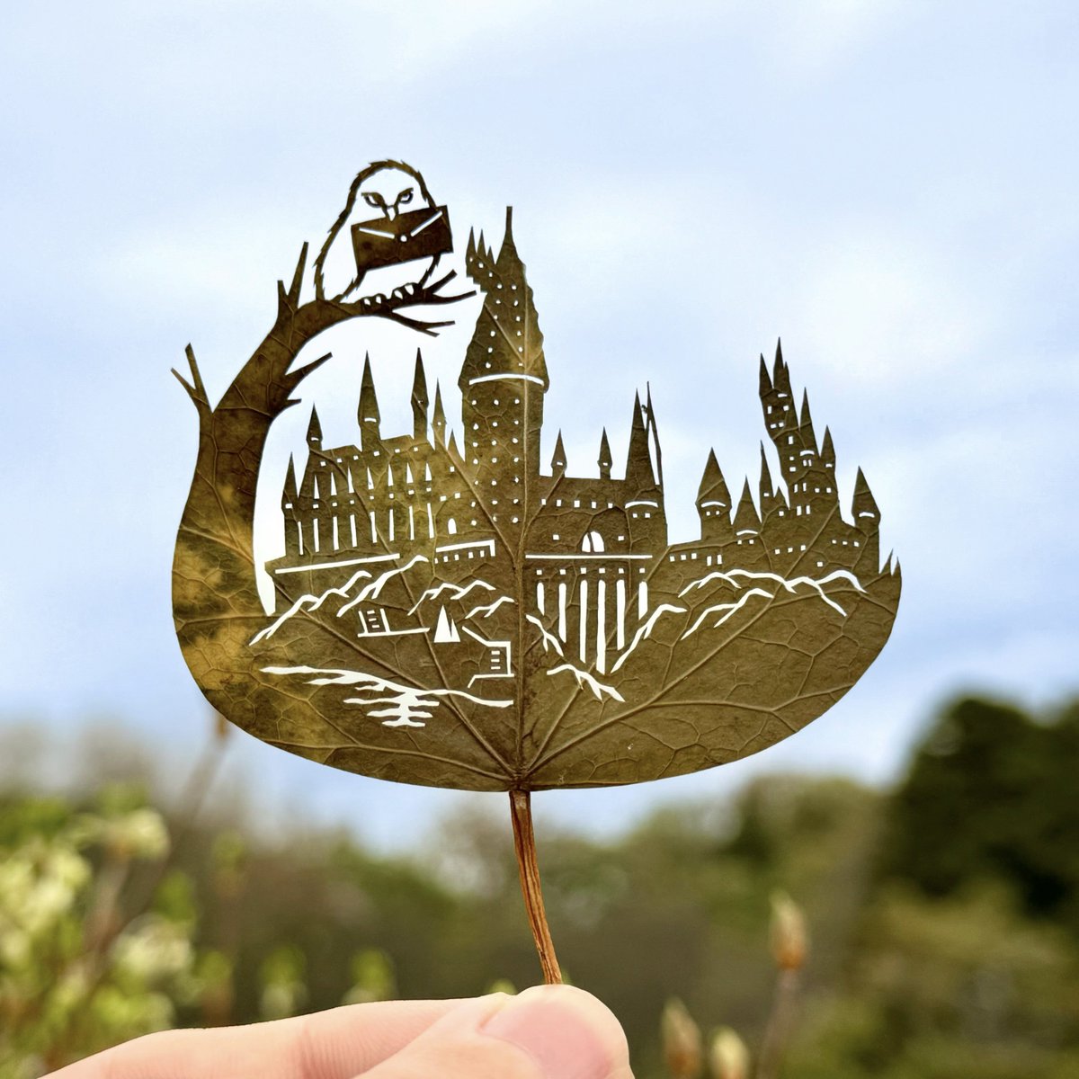 リト@葉っぱ切り絵 tweet media