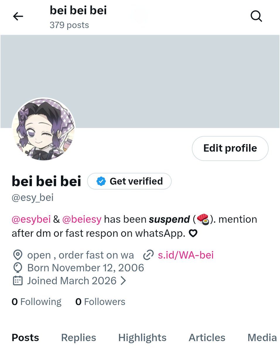 abei bei ( obux, emel, gig ) tweet media