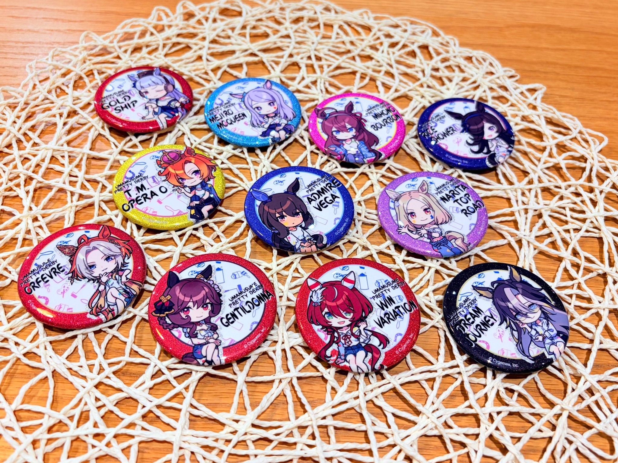 ウマ娘 ナムコ ペインター スタイル グリッター 缶バッジ 9個 アドマイヤベガ キャラポップストア on X: 
