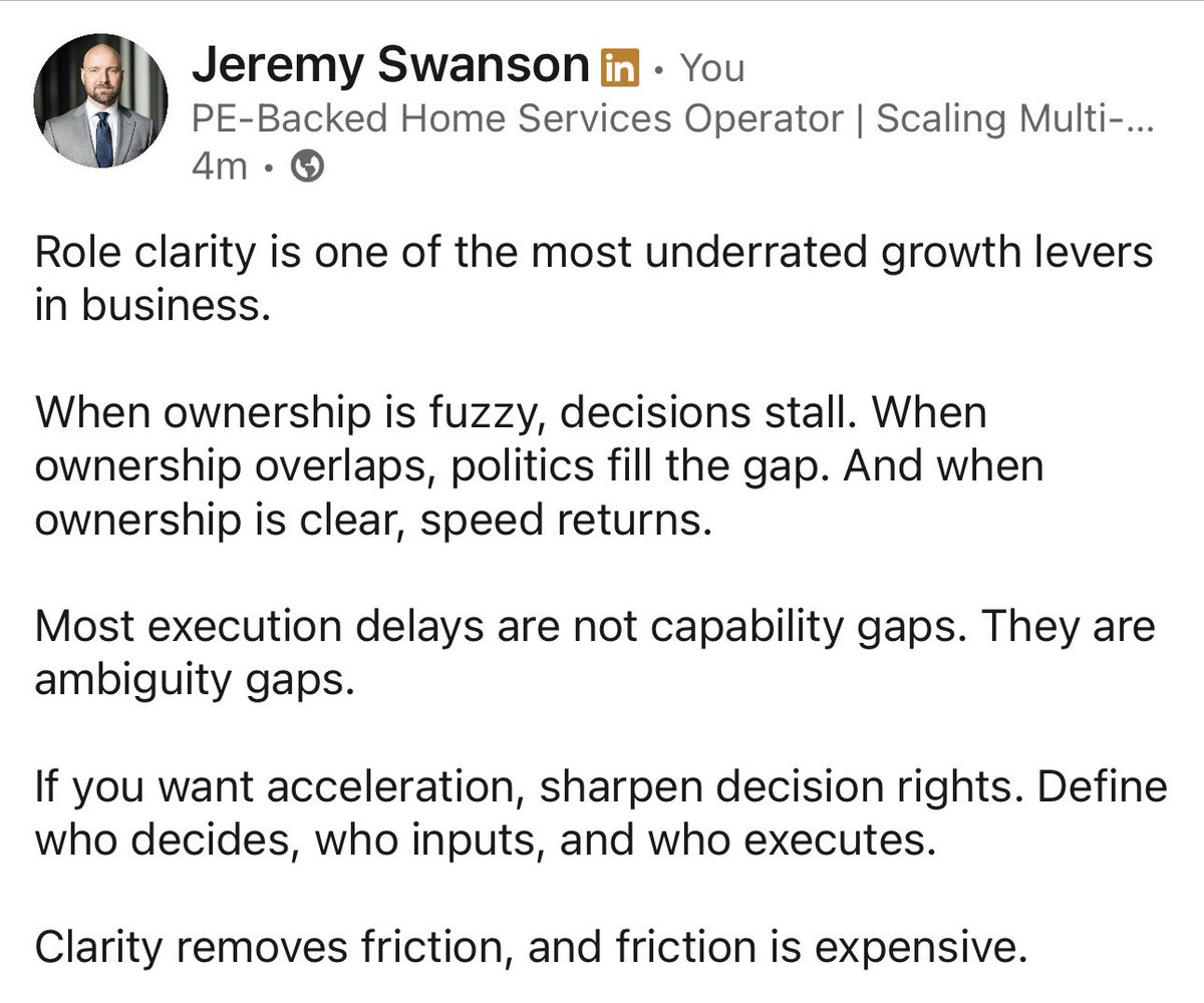 swanny33's tweet photo. If decisions are slow, ownership is unclear. https://t.co/kFqESUgCG6