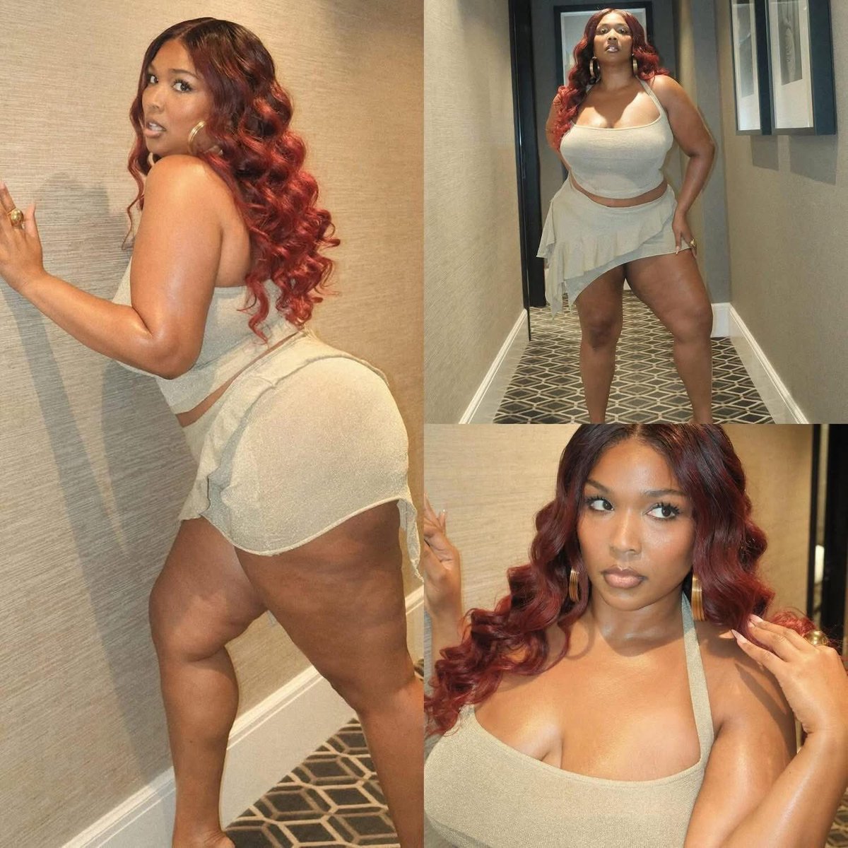 freakoutsideofx's tweet photo. Lizzo shows off her style 🤎 https://t.co/k8IPgmUWe2
