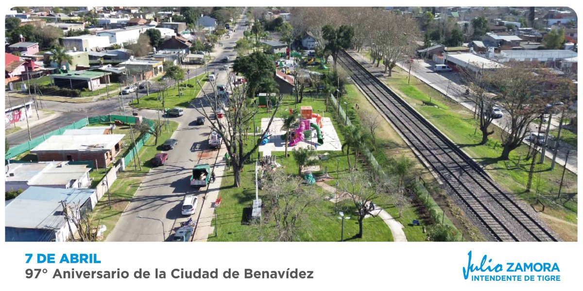 ZamoraJulio's tweet photo. ¡Hoy Benavídez celebra su 97° aniversario! 🎉
Una ciudad con historia, que crece y se transforma día a día gracias al esfuerzo y el compromiso de toda su comunidad.
¡Felicidades ! ♥️✨ https://t.co/3MWwVhbv8V