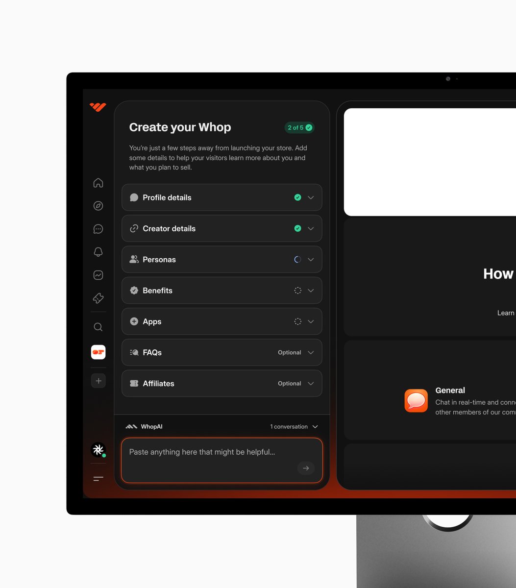 outpacestudios's tweet image. AI store builder @whop