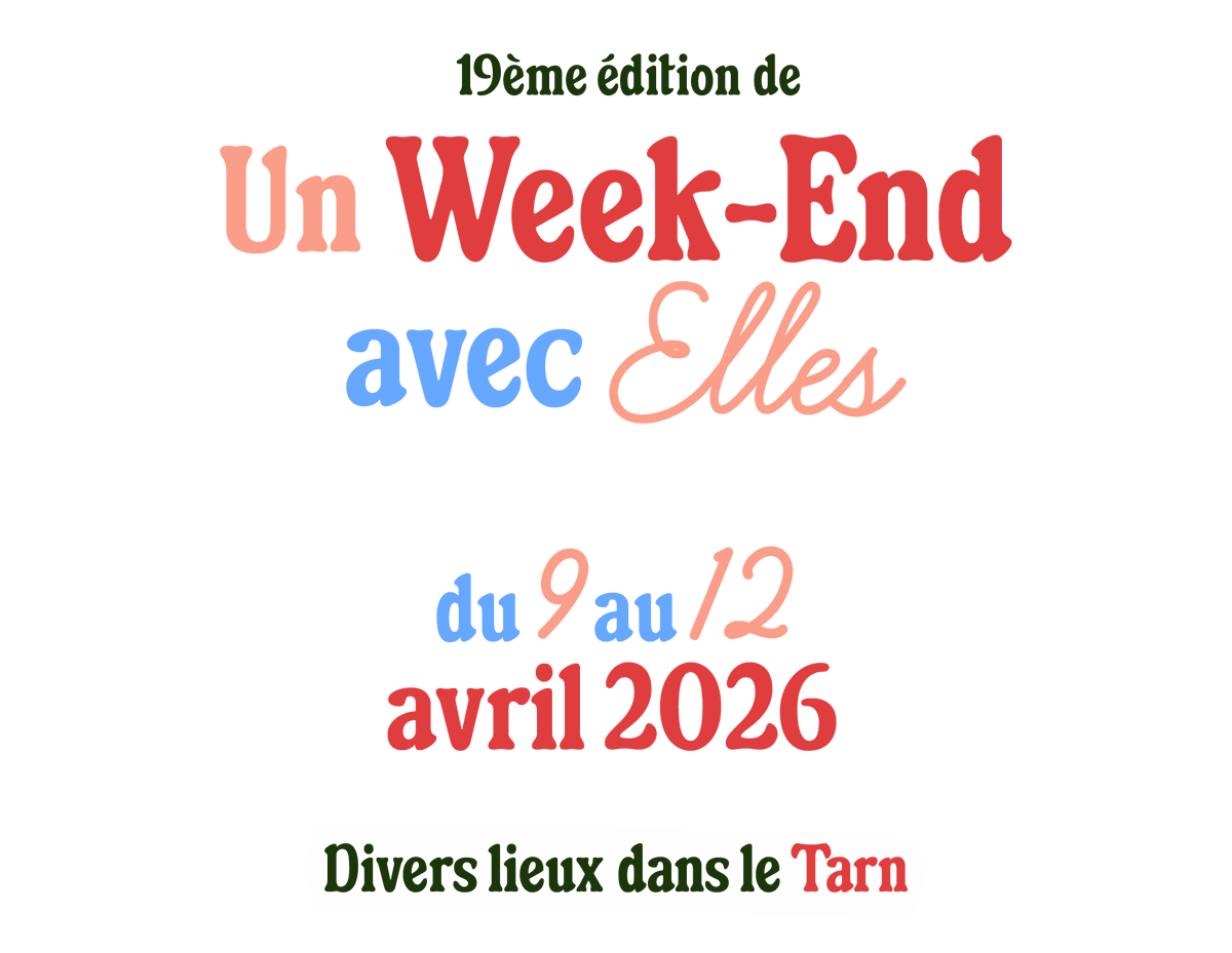 ActionFemmesGS's tweet photo. Notre antenne à #albi participe au Festival Un week-End avec Elles du 9 au 12 avril. Rejoignez-nous !
Programme complet 👉
https://t.co/3ZTK9BmpIF https://t.co/wwNBCFCAHw