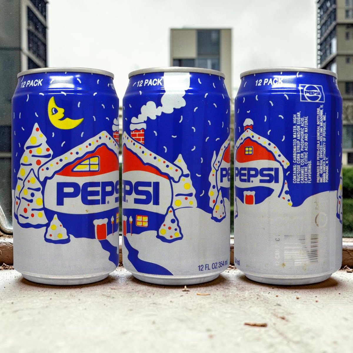 CanMuseum's tweet photo. PEPSI COLA - HOUSE IN WINTER (12 PACK) - USA 1990
354mL Aluminum Tab top - Added by Allcans
https://t.co/ADj0hAgPjG
#canmuseum #cancollector #cancollection #pepsi https://t.co/XUCCfcFlvX