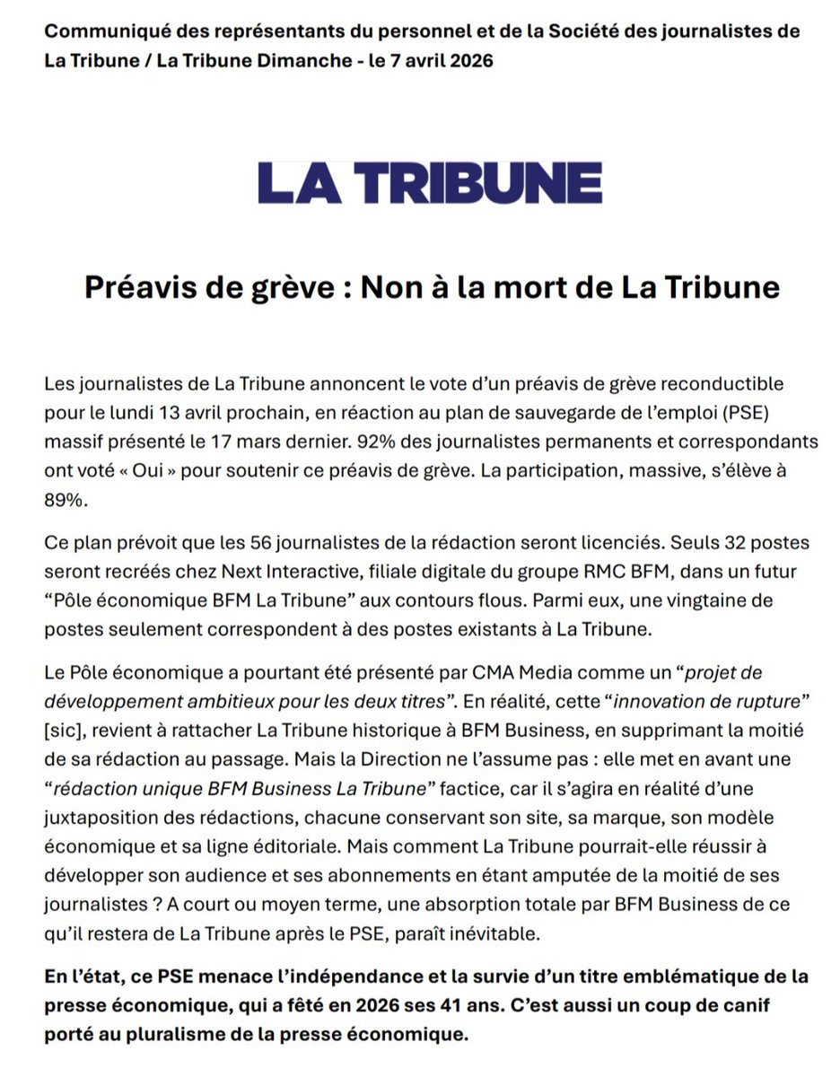 SDJ de La Tribune tweet media