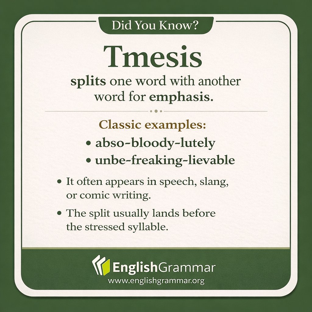 GrammarUpdates's tweet photo. Tmesis https://t.co/zJ79xS96HP