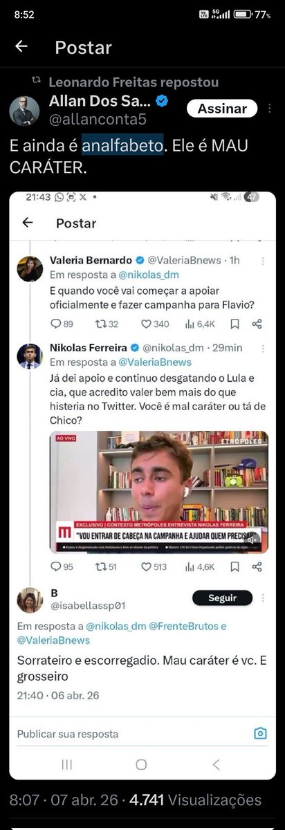 O povo do Duda está em polvorosa kkkkkkk