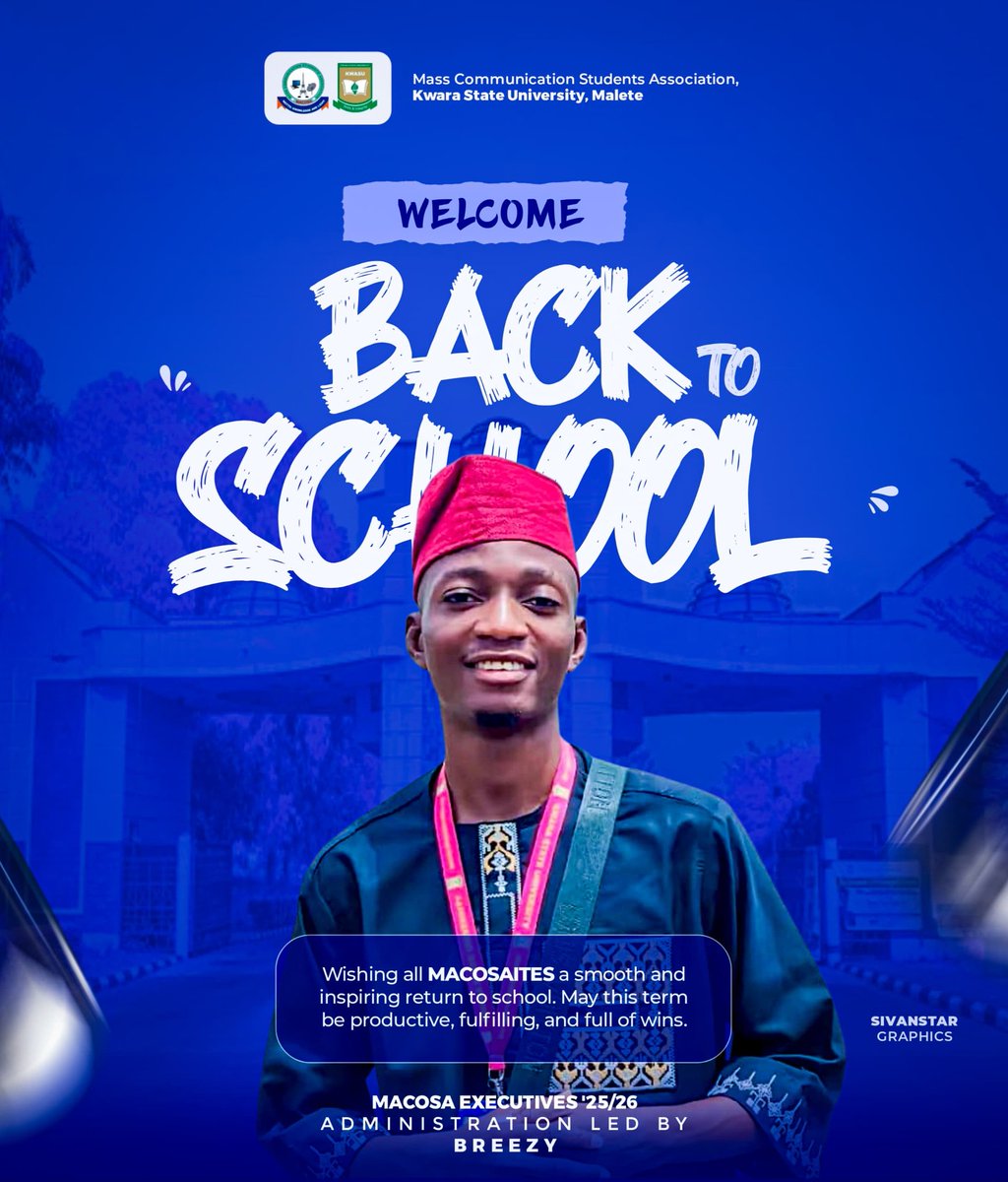macosakwasu24's tweet photo. Welcome back, Great MACOSITES.💙
A new academic session is here, bringing fresh opportunities to learn, grow, and achieve even greater success.
As we resume, let us come with renewed determination, positive energy, and the mindset to excel in all we do.
BREEZYERA https://t.co/iqDuT083Nl