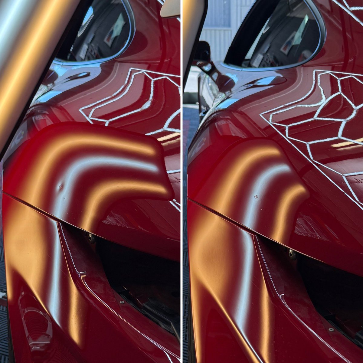 Debossandchrome's tweet photo. ⚒️Intervention à l’atelier sur une superbe Porsche 911 GT3 (991) en provenance de Castellet Car Motorsport.

Objectif du jour : débosselage de l’aile arrière suite à un impact, malgré une peinture abimé 👌 https://t.co/ulrGrZj2Xf