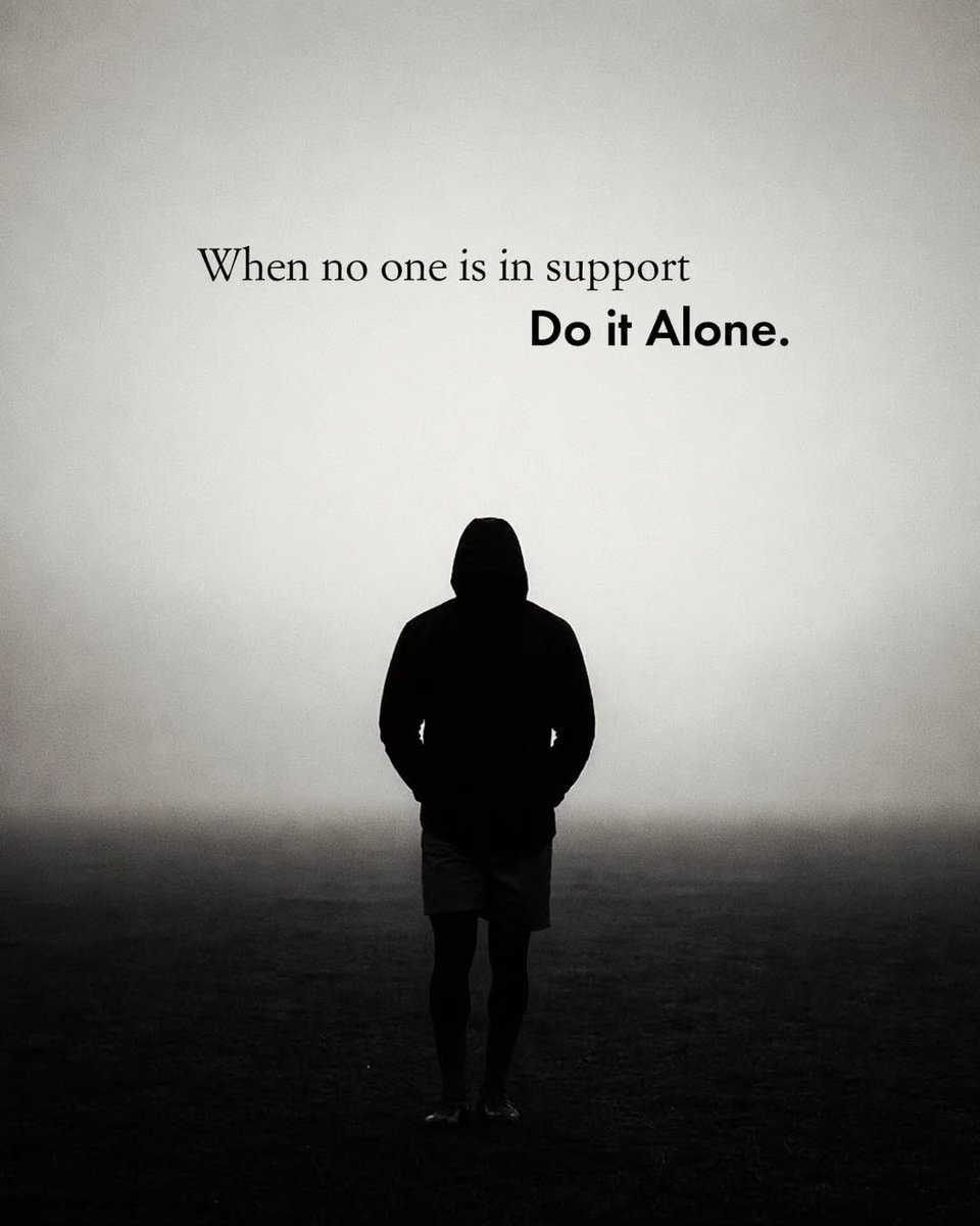 WisdomStoics's tweet photo. Bro to bro. Do it Alone! https://t.co/eSuAQ8aeCr