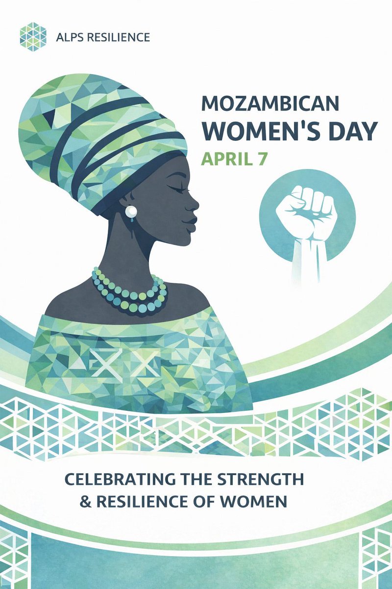 ALPSResilience's tweet photo. Moçambique celebra o Dia da Mulher Moçambicana e com ele, mais de cinco décadas de luta, resiliência e conquistas das mulheres deste país. 
A ALPS Resilience congratula todas as mulheres moçambicanas e reafirma o compromisso de continuar a construir comunidades mais resilientes https://t.co/YTsJkJ1Q7H
