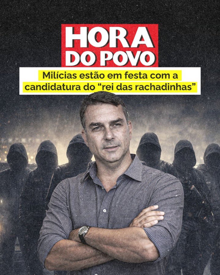 O rachador profissional agora pretende rachar o Brasil ao meio e alimentar de forma contínua o ódio enquanto a sua intenção única é livrar o papai da prisão 

FLÁVIO BOLSONARO INIMIGO DO BRASIL