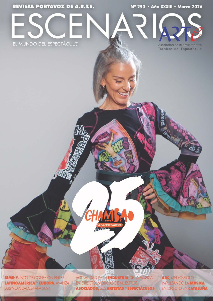 🔊Ya disponible el Nº253 de la #RevistaESCENARIOS.

Noticias de #SociosARTE y #ArtistasARTE y la actualidad del sector.

👉 Disponible aquí: arte-asoc.es/revista-escena…