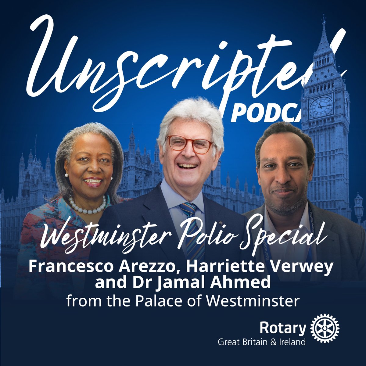 RotaryGBI's tweet image. Today is #WorldHealthDay2026🌍 The latest episode of #RotaryUnscripted, shines a spotlight on Rotary’s unwavering commitment to global health and that the fight to #endpolio isn’t over. 

Find out more and listen now: magazine.rotarygbi.org/unscripted-pod… 

#TogetherForHealth #StandWithScience