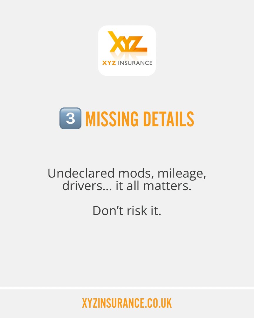 Most claims don’t get rejected by chance… there’s usually a reason behind it.

And for drivers, it often comes down to small details that get overlooked.

Incorrect information. Wrong usage declared. Missing details on your policy.

It might seem minor - but it can mean no