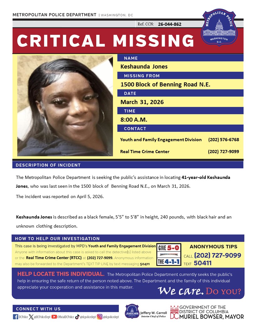 DC Police Department tweet media