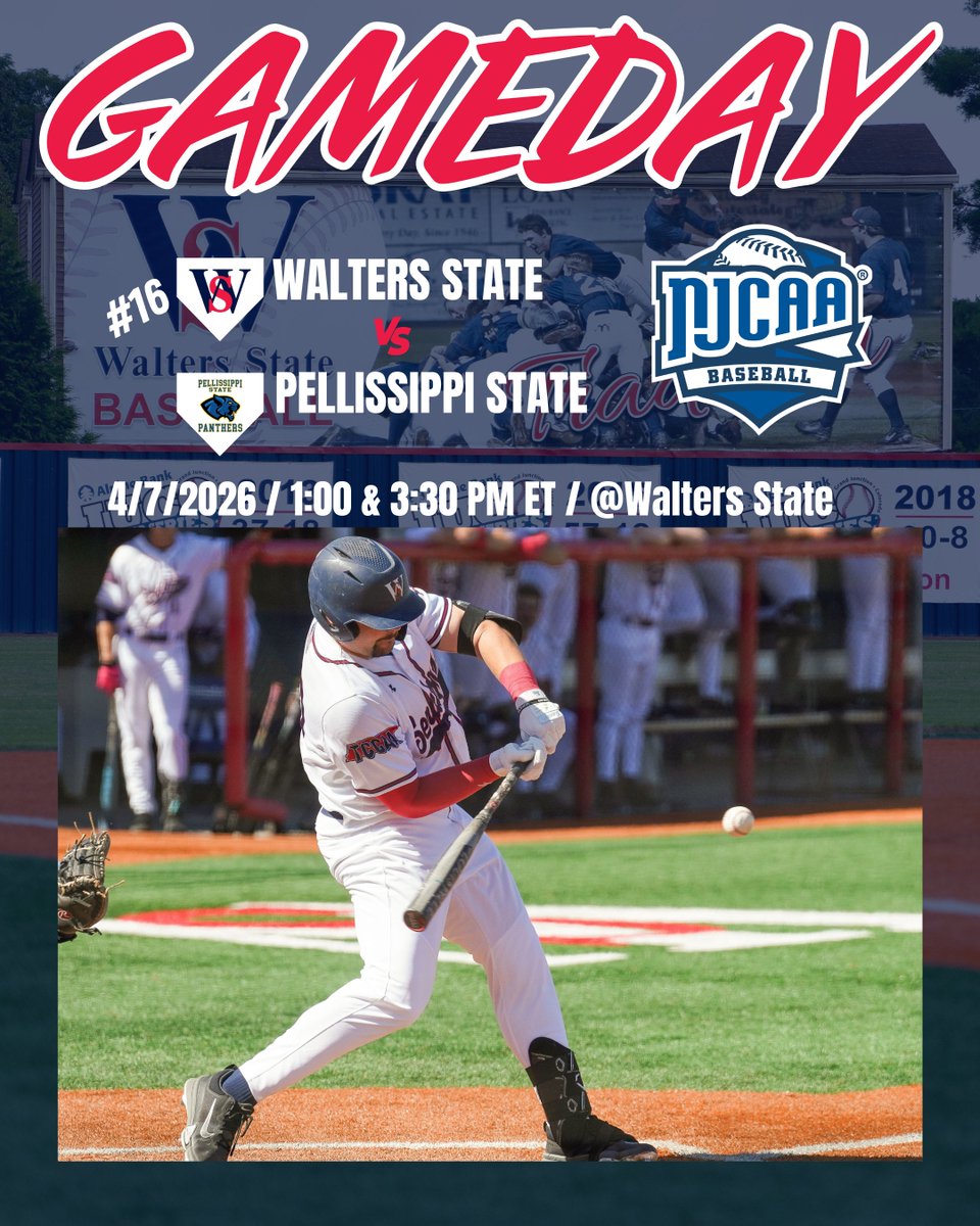 WaltersStSports's tweet image. It's a non-conference DH today for No. 16 @WSCCbaseball, hosting Pellissippi State! First pitch is set for 1 pm ET.

WATCH: wsccathletics.com/information/Ga…

LIVE STATS (G1): wsccathletics.com/sports/bsb/202…

LIVE STATS (G2): wsccathletics.com/sports/bsb/202…