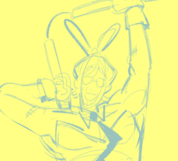 dilf_unit's tweet image. #higumatt wip+ bunny matt and dex chibi