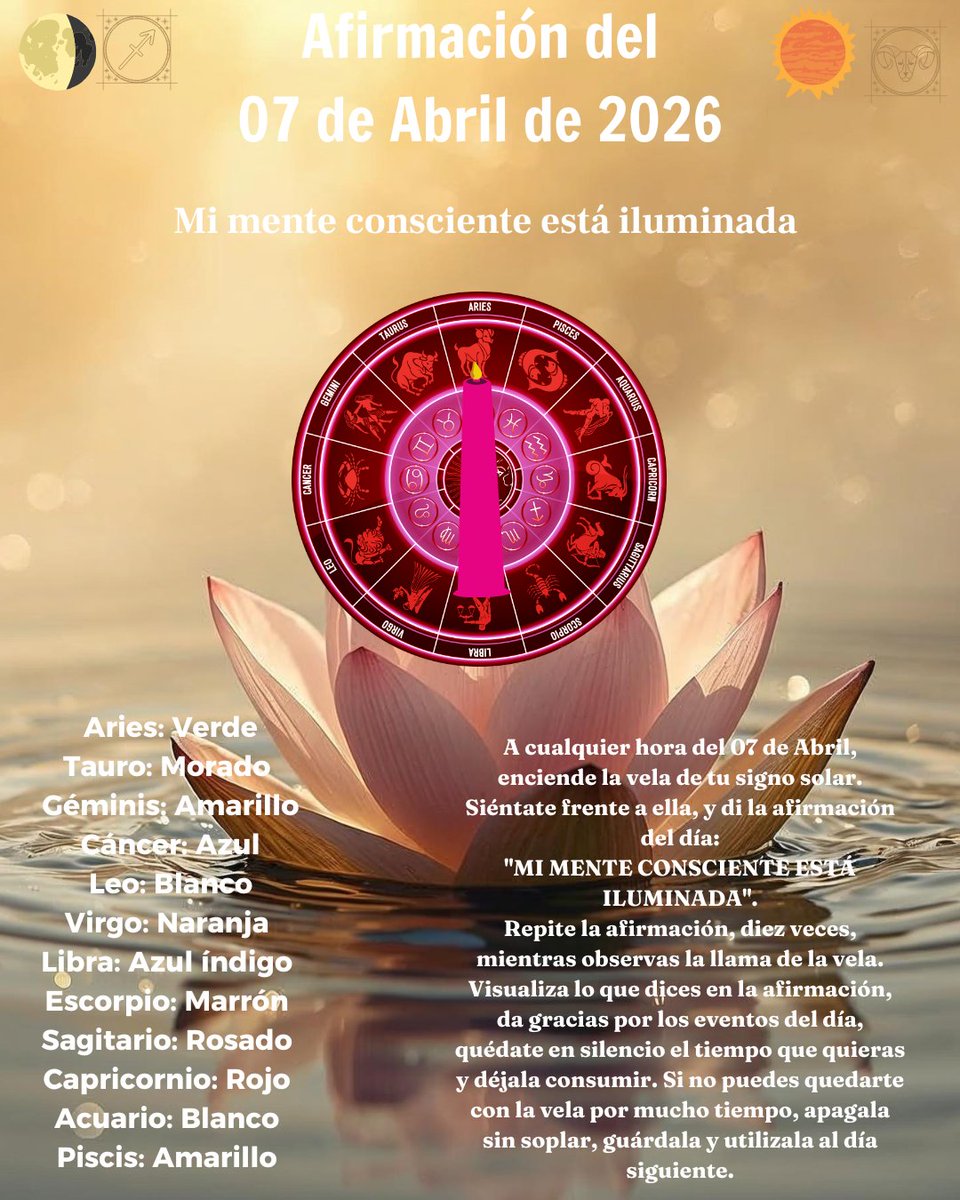 ADDAIS's tweet photo. #Afirmaciondel07: Mi mente consciente está iluminada. #addais #07deabril #martes #menteconsciente https://t.co/F2WeH2IDQV