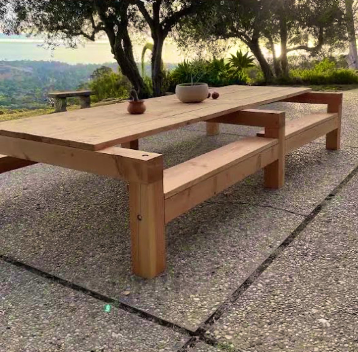 Saw these picnic tables. Really want to make some. I like this design a lot.