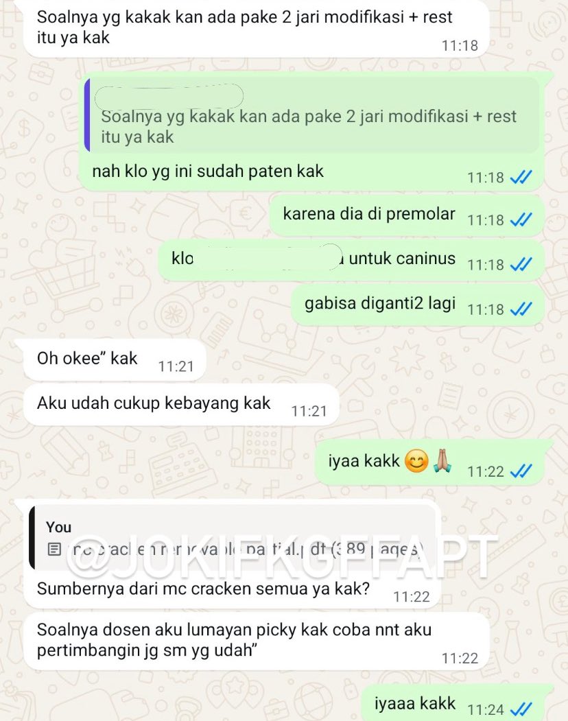 jokifkgffapt's tweet photo. testimoni dari sobi fkg nihh🤭
cuss temen2 fkg, farmasi, apt yang masih bingung tugasnya bisa langsung contact kita yaa🤗 
mau tanya2 dulu?? bolehh gass pencet wa kita di bio🔥

#zonauang #joki #jokitugas #jokifkg #jokifarmasi #jokiapt https://t.co/W2a3F14OW6