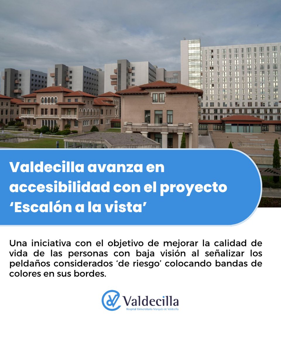 🏥💪 ¡Avanzamos en accesibilidad!

Hemos puesto en marcha el proyecto 'Escalón a la vista', con el que queremos facilitar la autonomía y mejorar la seguridad de las personas con baja visión dentro del entorno hospitalario.

🌐 humv.es/2026/04/07/val…

#SomosValdecilla