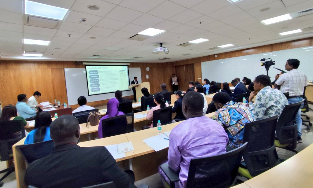 LokSabha_PRIDE's tweet photo. ✍️ Delegates attending the 37th International Training Programme in Legislative Drafting under the Indian Technical and Economic Cooperation (ITEC) network of the @MEAIndia and organised by @LokSabha_PRIDE (25 March to 22 April 2026) visited the India Institute of Democracy and Election Management (IIIDEM) today.

Shri Rakesh Kumar Verma, Director Genaral, and Ms. Guncha Batra Aneja, Under Secretary, India Institute of Democracy and Election Management (IIIDEM) briefed the participants.

@loksabhaspeaker @LokSabhaSectt
@mpa_india @IIIDEM_Official @ITECnetwork @PTI_News @sansad_tv

15/n