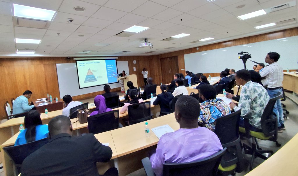 LokSabha_PRIDE's tweet photo. ✍️ Delegates attending the 37th International Training Programme in Legislative Drafting under the Indian Technical and Economic Cooperation (ITEC) network of the @MEAIndia and organised by @LokSabha_PRIDE (25 March to 22 April 2026) visited the India Institute of Democracy and Election Management (IIIDEM) today.

Shri Rakesh Kumar Verma, Director Genaral, and Ms. Guncha Batra Aneja, Under Secretary, India Institute of Democracy and Election Management (IIIDEM) briefed the participants.

@loksabhaspeaker @LokSabhaSectt
@mpa_india @IIIDEM_Official @ITECnetwork @PTI_News @sansad_tv

15/n